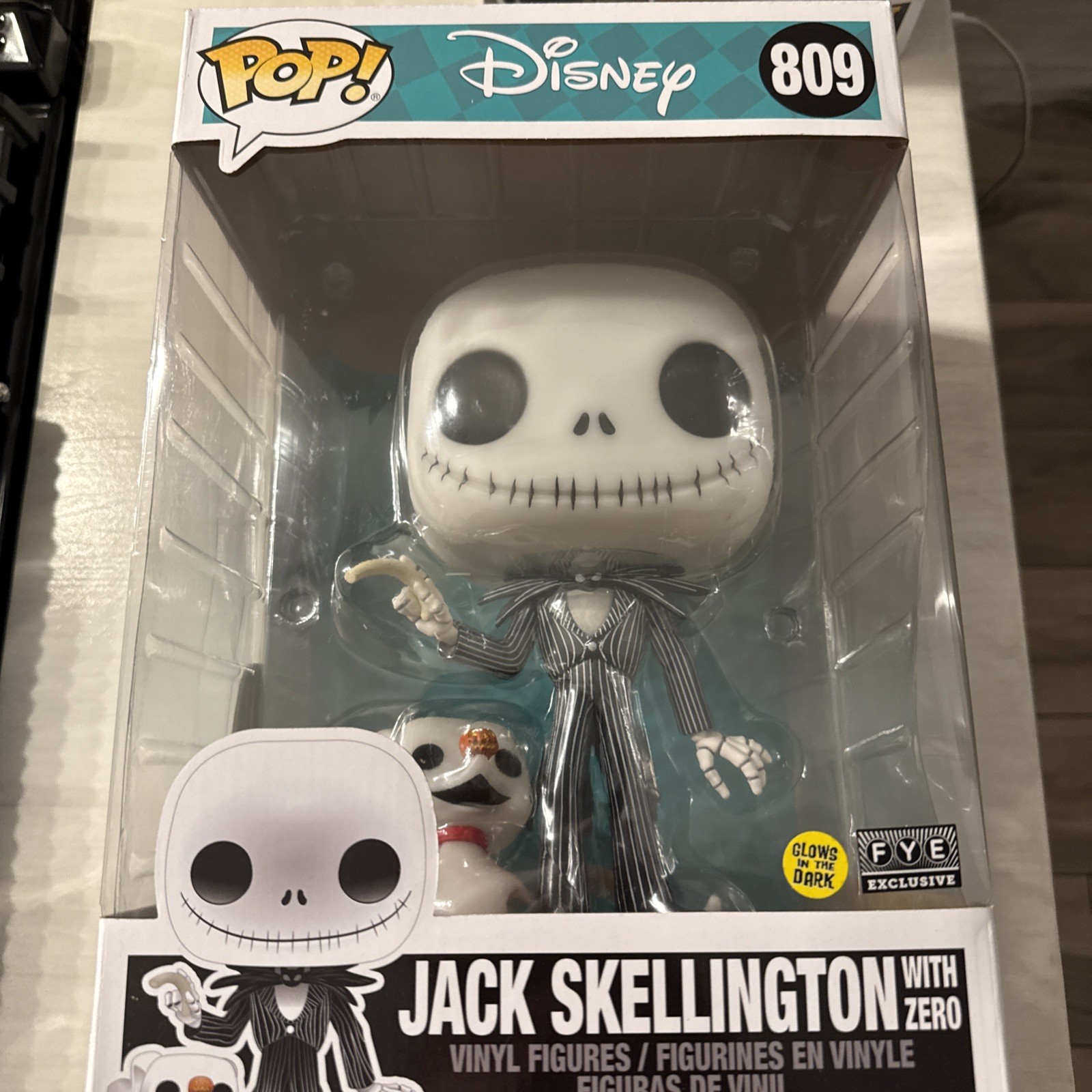 Funko Pop!Disney - Jack Skellington with Zero  Glows in the 