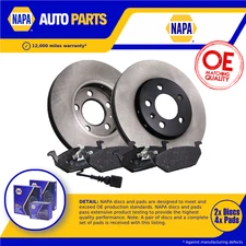 2x Vented Brake Discs and Pads fits SKODA FABIA 542, 545 1.6 Front 07 to 14 Set