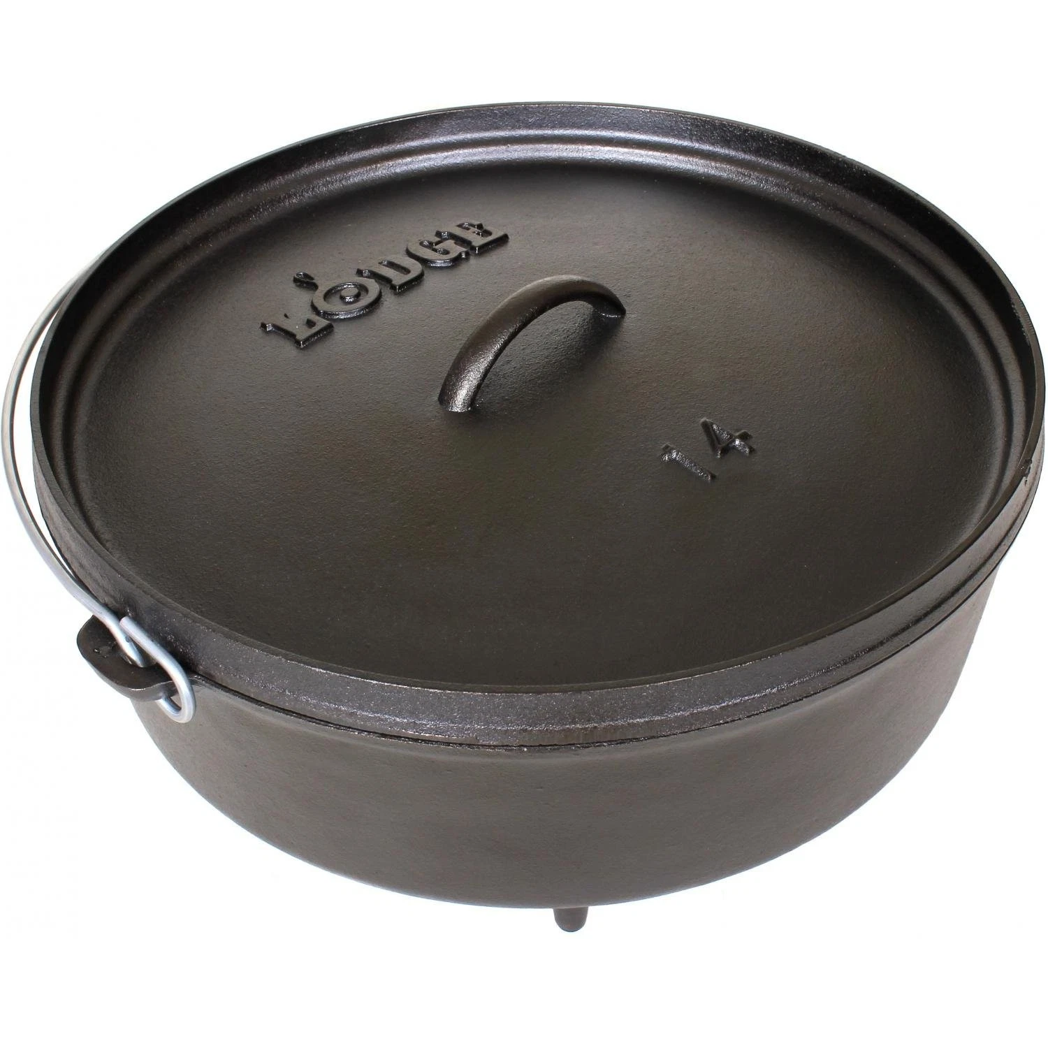 Lodge Cast Iron Camp Dutch Oven, 6-Quart