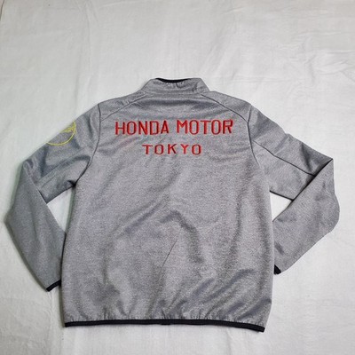 HONDA シルバー ジャケット Vintage Culture Mens Honda Motor Tokyo Full Zip Jacket Gray Size