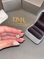 DMR Diamond Emerald Cut Platinum Engagement Ring