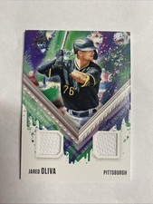 JARED OLIVA 2021 Diamond Kings Baseball #DKM-10 DUAL JERSEY Card RC Pirates