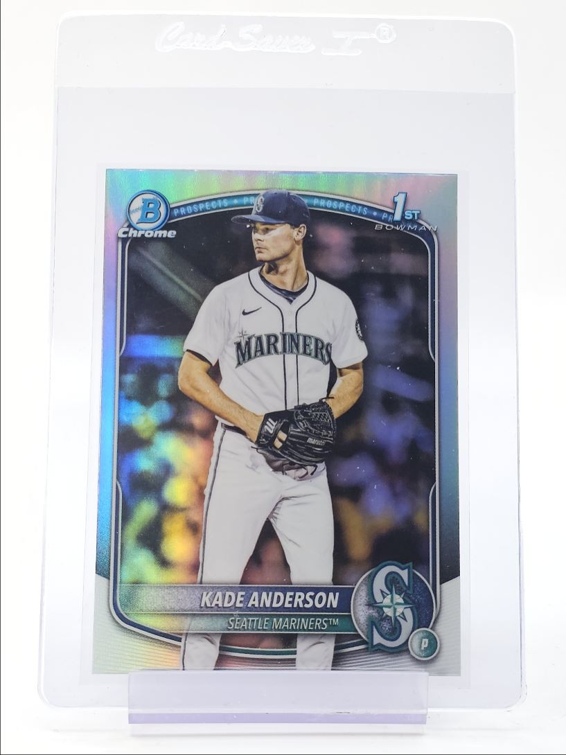 KADE ANDERSON 2025 BOWMAN CHROME DRAFT 1ST REFRACTOR MARINERS Q3858