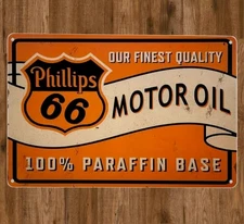 Phillips 66 Motor Oil 8 x 12 Novelty Metal Sign Shrink-Wrapped New!