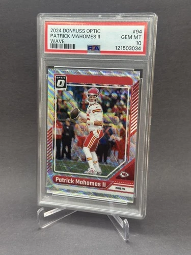 PSA 10 Patrick Mahomes 2024 Optic Football Wave #/300 | Premium Set MVP Chiefs