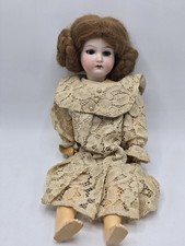 Antique Bisque Doll Armand Marseille 390 $1 Body 14.5” Germany Mohair