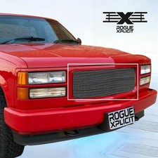 Fits 94-99 Chevy Ck Pickupsuburbantahoe Upper Chrome Billet Grille Insert