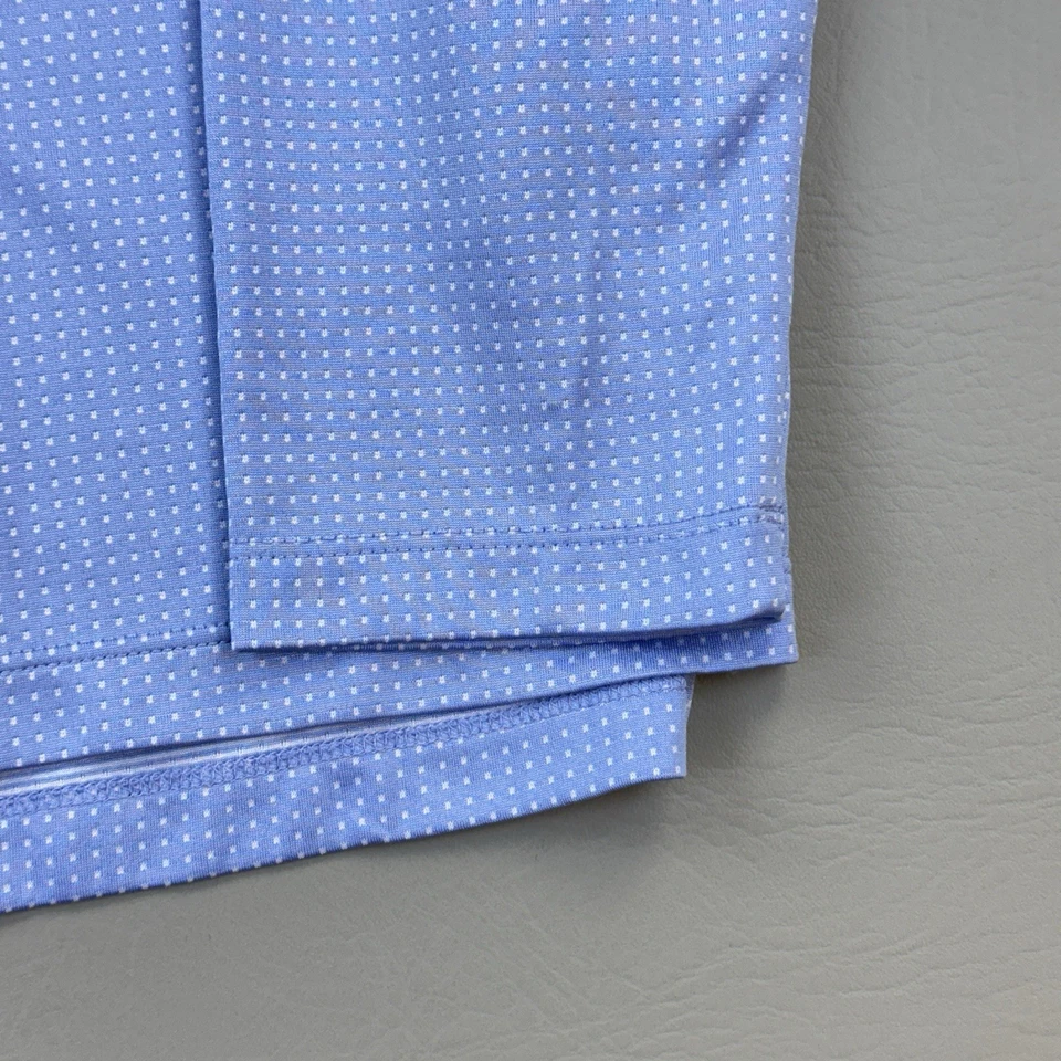 Camisa polo de golf Nike para mujer XL azul micro puntos manga larga logotipo Swoosh Foto 2 de 4