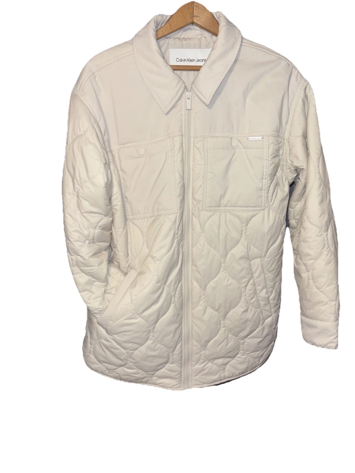 Calvin Klein White NWOT/ Jacket Size Large