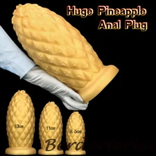 13cm Super Huge Pineapple Silicone Anal Butt Plug Dildos Anal Dilator Sex Toys