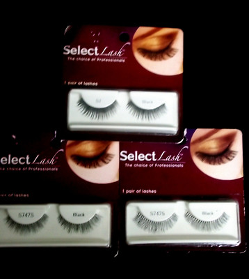 3 Pairs of Select Lash Black Eyelashes - NIB
