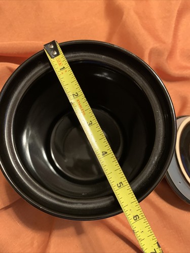 Sango Avanti Black Canister Jar Container 6.25” Tall (4721) - Picture 6 of 10