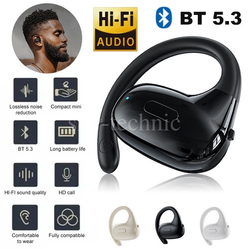 Wireless Bluetooth Headset Mobile Phone Hands Free Earpiece for Samsung iPhone - Bild 4 von 27