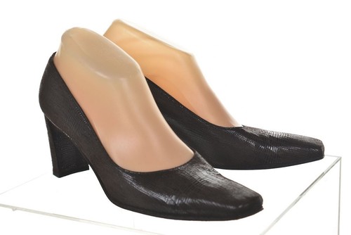 Zapatos de tacón clásicos de cuero texturizado marrón Stuart Weitzman para mujer talla 7,5 - Imagen 2 de 6