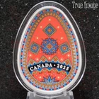 STOCK?2025 Ukrainian Pysanka Писанка $20 Pure Silver Coloured Egg Coin Canada