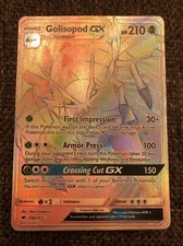 Pokemon TCG GOLISOPOD GX Burning Shadows 148/147 Rainbow Secret Rare on eBay