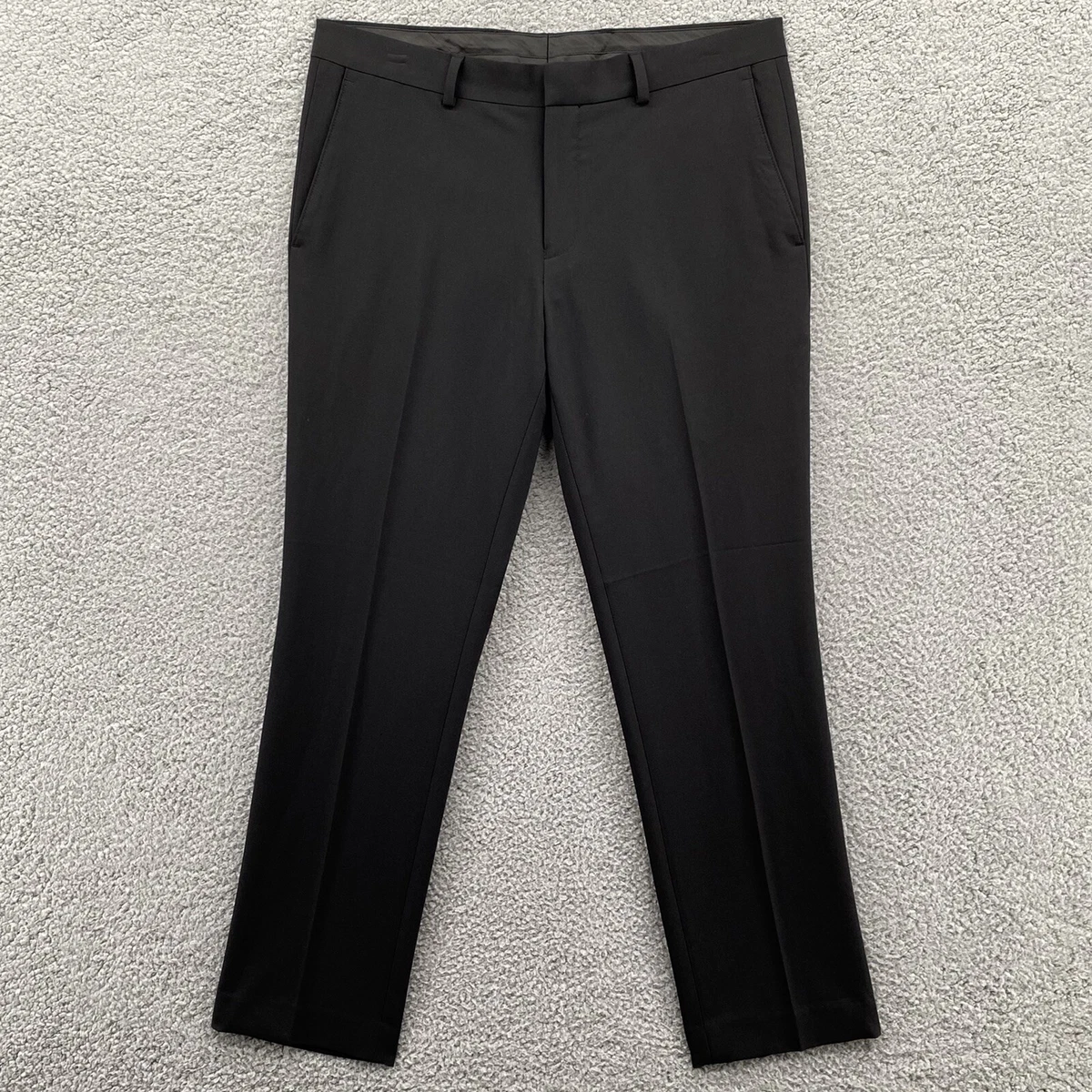 Louis Raphael Comfort Stretch Solid Skinny Fit Flat Front Dress Pant