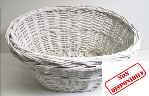 Cestino Anteriore in Vinimi per bici bicicletta city Bike Cesta Ovale  Bianco | eBay