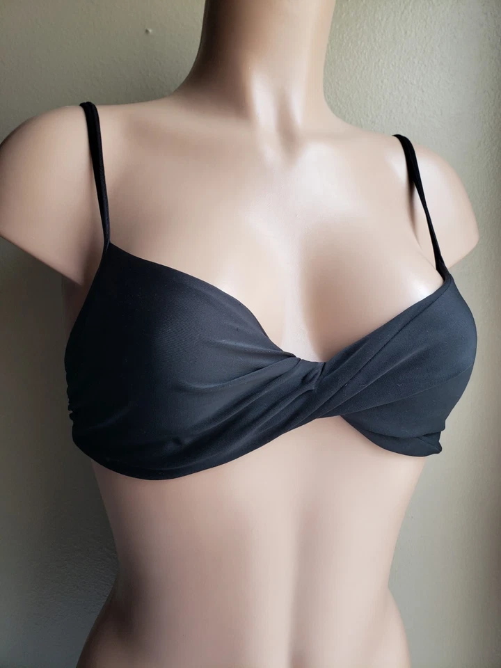 Gap Body Twist 前比基尼上衣 32C 黑色 — 第 3/4 张图片