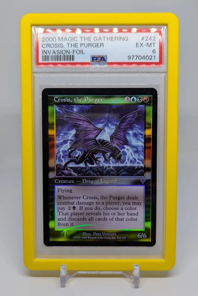 PSA 6 ✨ Crosis, The Purger ✨ Foil ✨ Set: Invasion ✨ Magic The Gathering MTG #242 - Image 2 of 3