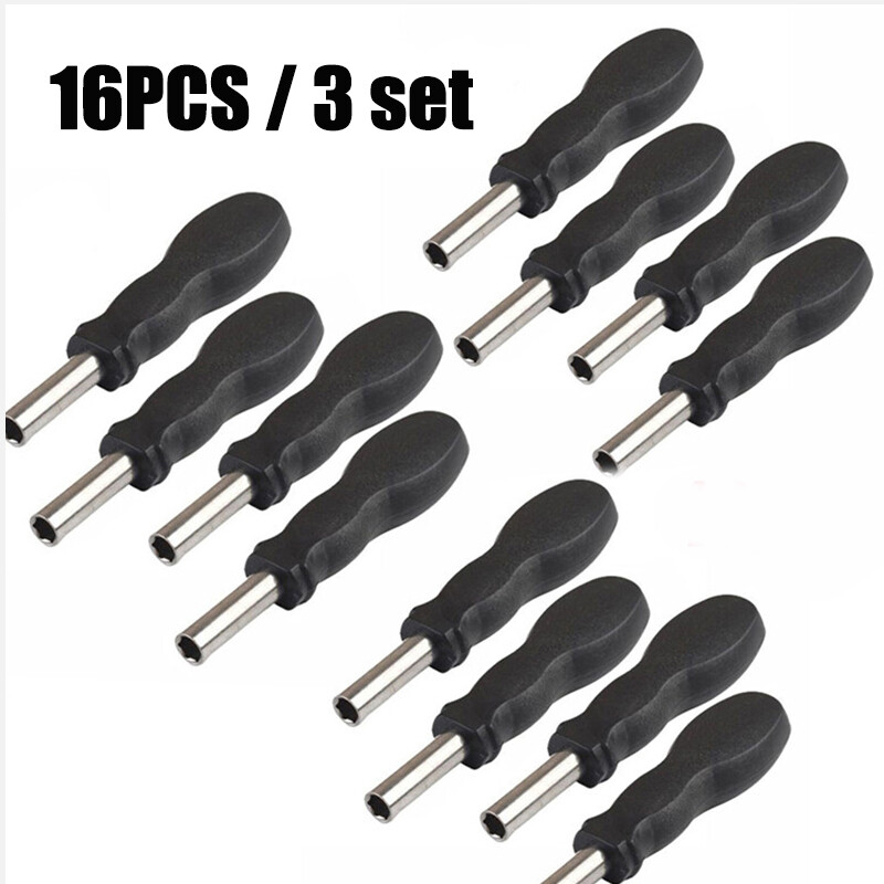 Magnetic Screwdriver Handle for Hex Torx Slotted Bits 16PCS 1/4 Inch