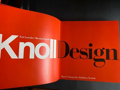 Knoll Design, E. Larrabee & M. Vignelli - 1981 - 1st Ed, Vintage