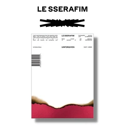 LE SSERAFIM 1er album studio [UNFORGIVEN] DUSTY AMBER CD+Book+P.Card+Poster+Gift - Photo 1/4