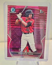 2023 Bowman Chrome Cristofer Torin Fuchsia/Pink Vapor Refractor /199