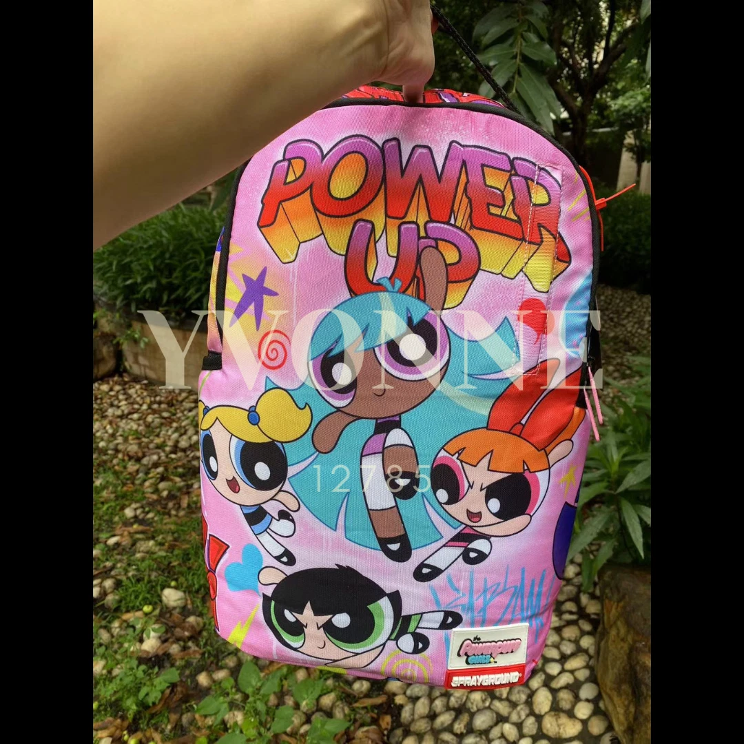 Sprayground x The Powerpuff Girls Backpack On The Run Pink Bag BRAND N –  Yvonne12785