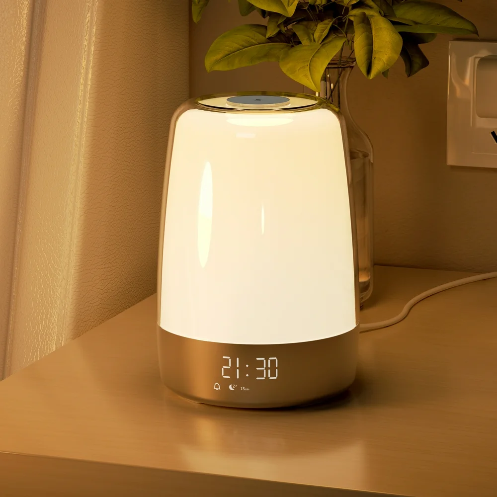 Sunrise Alarm Clock with Dimmable Wake-Up Light and Digital Display  -image