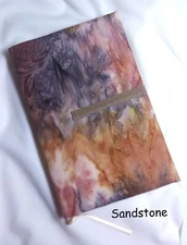 7" Tall Book Cover.  Your Choice of Fabric Print.  Adjustable.  Handmade in USA