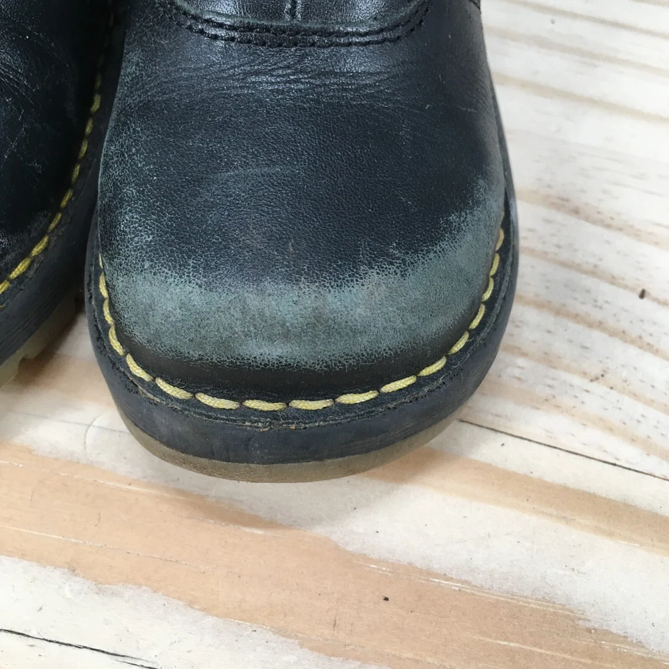 Dr. Martens Botas Niños 8 Botín Negro Gancho y Lazo Informal Puntera Redonda Foto 3 de 4