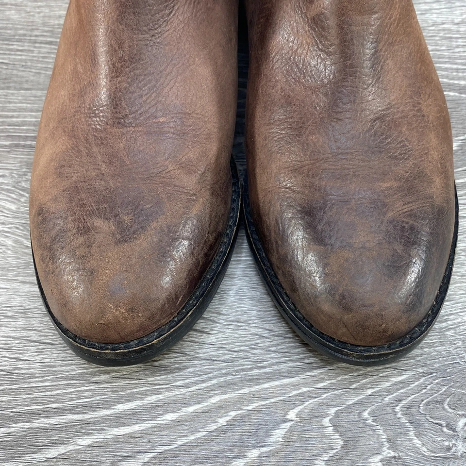 Botas Chelsea Shellys London de cuero marrón para mujer Botines Zapatos EE. UU. 8 UE 38 UK 6 Foto 4 de 4