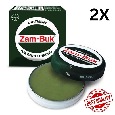 2 pcs ZAM-BUK Medicated Ointment Antiseptic Relieves Pain Itch 18g Free Shipping