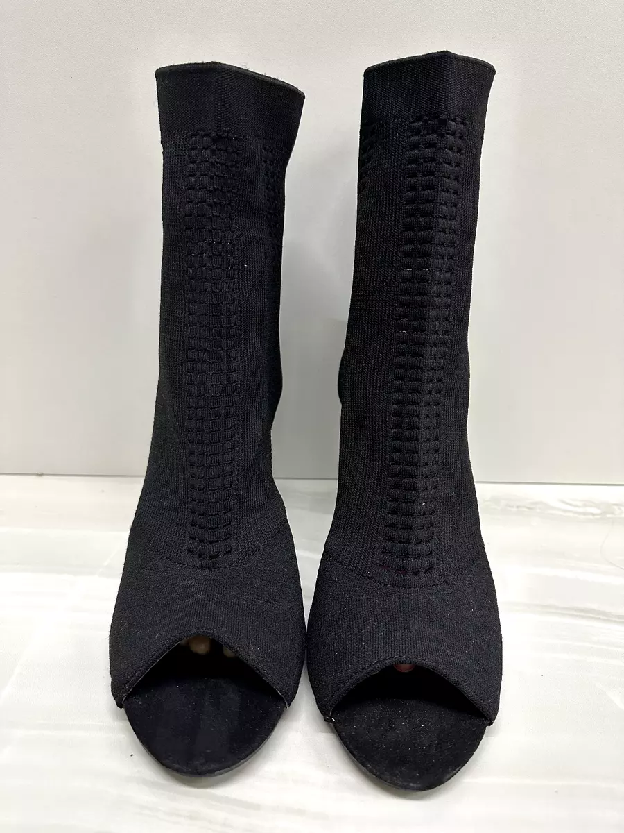 Black open best sale toe booties target