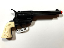 60's Cowboy In Africa Mattel Fanner 50 Cap Gun w/Antelope Grips