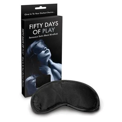 FSOG Fifty Days of Play Black Satin Blindfold | Fifty Shades Of Grey Adult Role Play