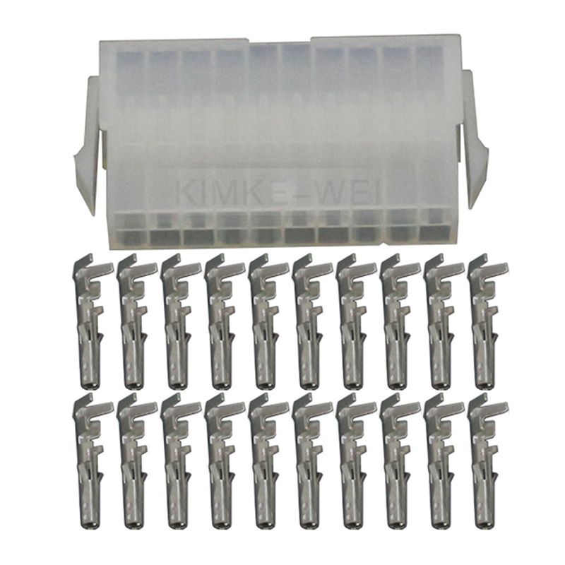 バッグ20 20 Pin/Way Molex Mini-Fit Jr 5557/5559 4.2mm Connector Kits (Plug+
