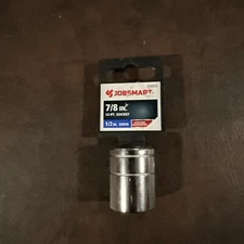 Jobsmart  7/8" 12 Point 1/2” Drive Chrome Socket 1038376 New