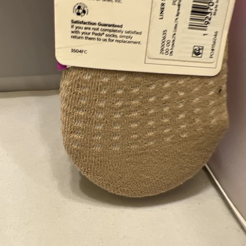 Peds No Show Corte Bajo Forro Calcetines Cojín Beige Zapatos Talla 5-10 Med - Imagen 11 de 15
