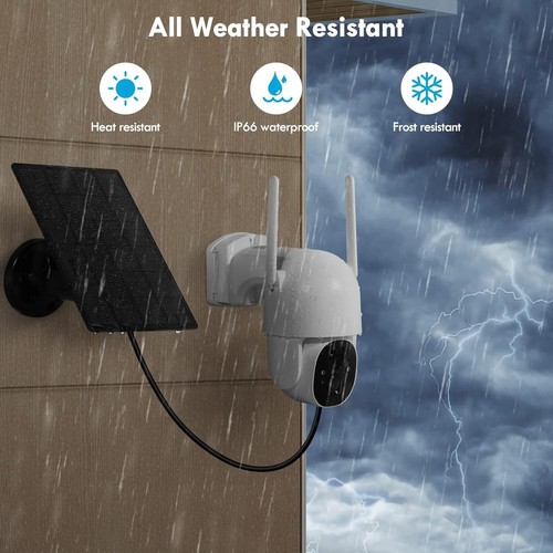 Solar Security Cameras Wireless Outdoor, Wireless Cameras for Home/Outdoor Secur - Picture 7 of 8