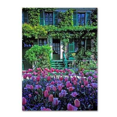 Monet's House with Tulips Artwork by Kathy Yates, 22 by 32-Inch
