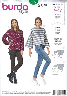 Burda Schnittmuster 6477 Bluse