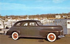 1941 Oldsmobile Sedan NJ Roaring 20 Autos Postcard K5