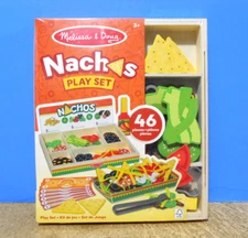 Melissa & Doug Nachos Play Food Set 46 Wooden Pieces Ages 3+ Playtime Pretend