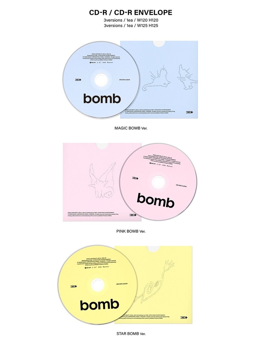 K-POP ILLIT 3rd Mini Album bomb CD+80p P.Book+2ea P.Card+4ea