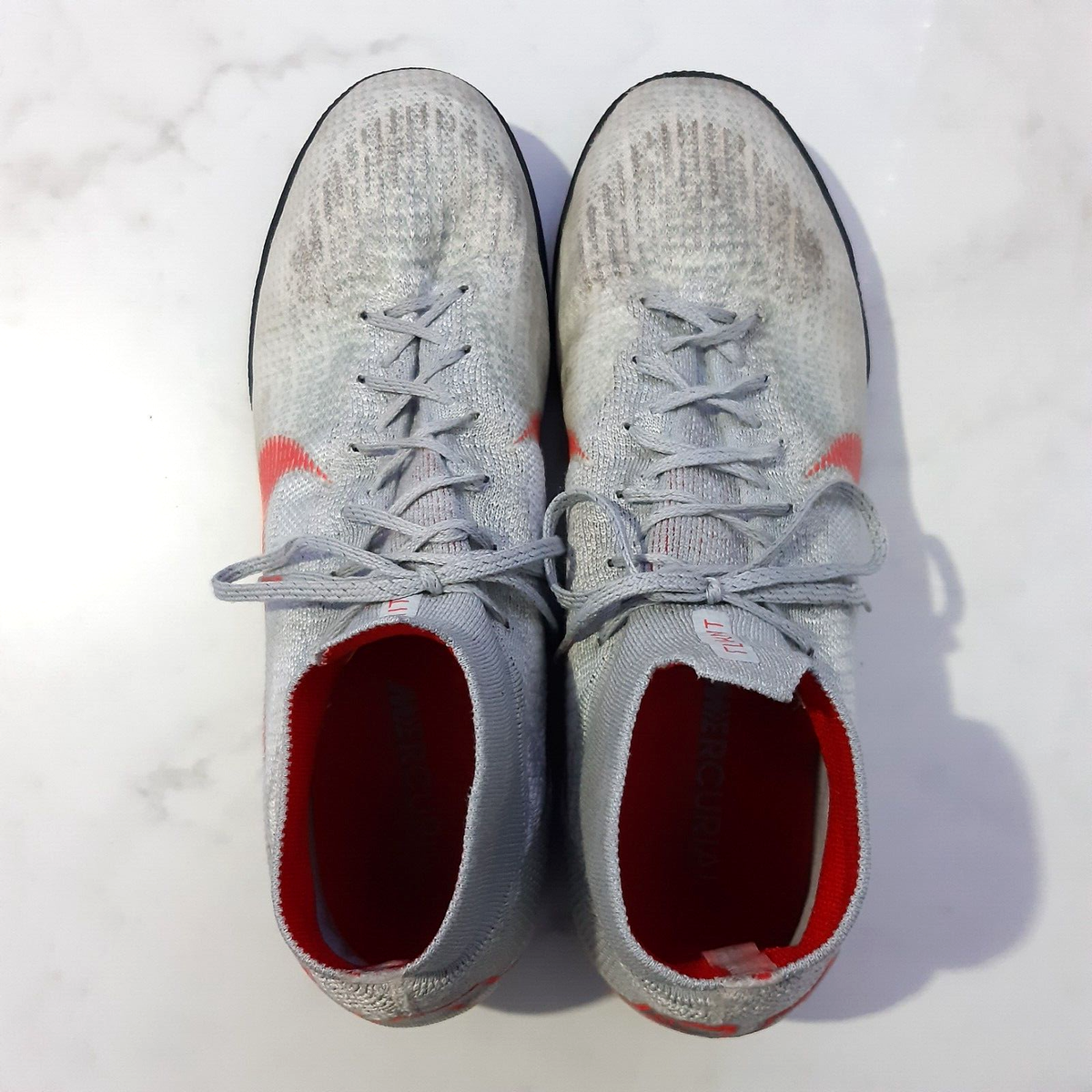 Nike Mercurial SuperflyX VI Elite TF Grey Mens Size US 11.5 AH7374