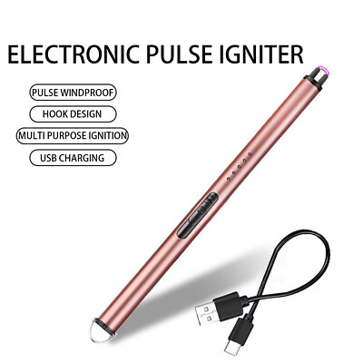 Electric Lighter USB Rechargeable Flameless Arc Lighter Windproof Outdoor Use