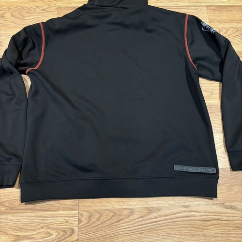 Felpa con cappuccio Bad Boy Pro Series Y2K iconica MMA cimeli nera rossa da uomo taglia M - Foto 12 di 12