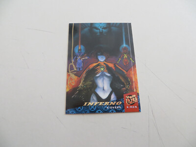 '94 VINTAGE FLEER ULTRA X-MEN INFERNO CARD SIGNED DAVE DEVRIES ART, COA & POA